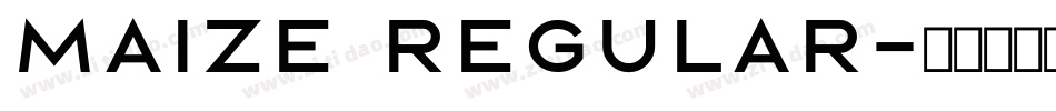 Maize Regular字体转换